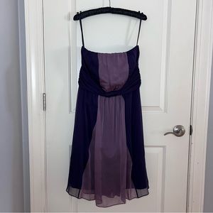 The Limited- Strapless Two Toned Purple Cocktail Dress. Like New- Size 10